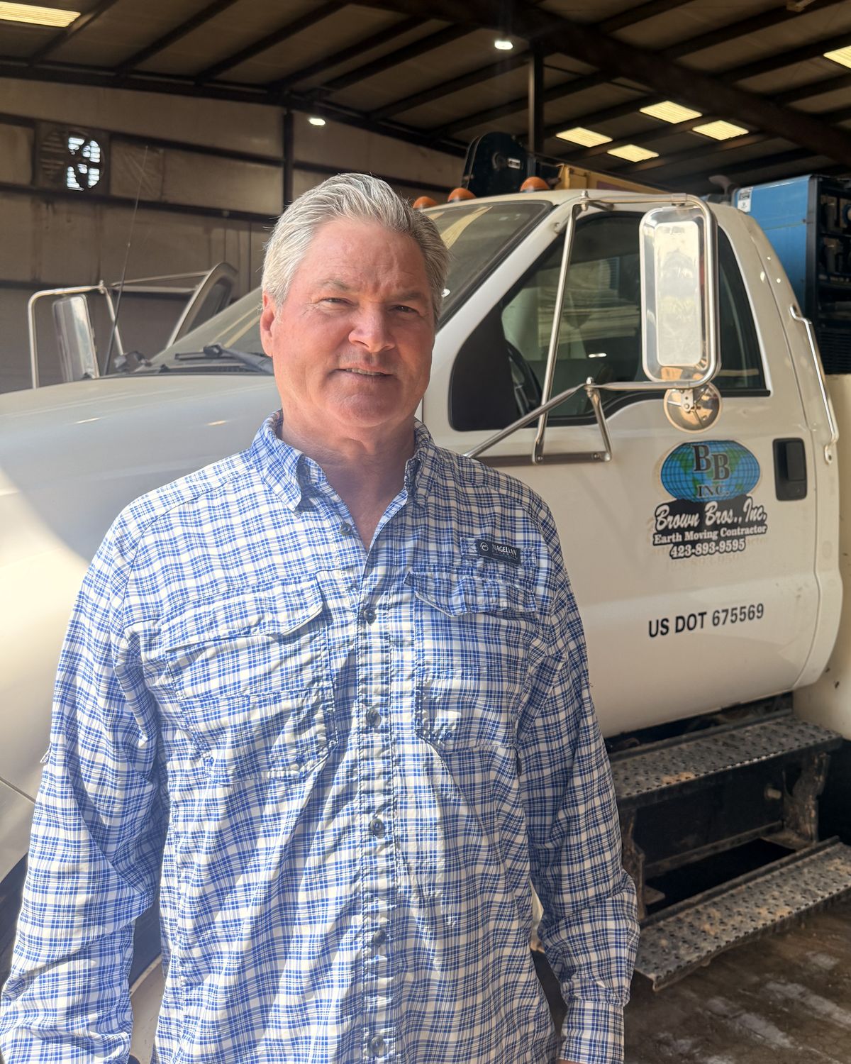 Britt Brown, Co-Founder & President of Brown Bros., Inc., at the company shop